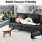 Zendajas 9 - Piece Upholstered Sectional Reversible Modular Corner Sectional with Ottoman-605925182