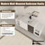 Meuble-lavabo mural simple 59 po avec plateau en céramique Myria-1394291091-1394291090