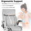 Fauteuil de bureau pivotant en velours