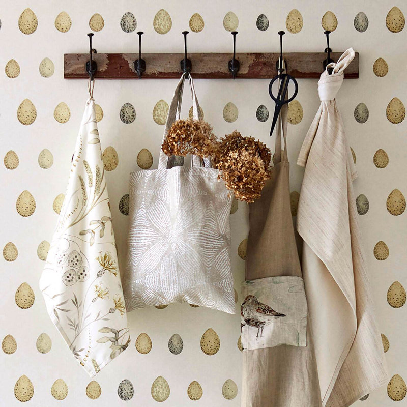 Nest Egg Wallpaper, Corn Graphite