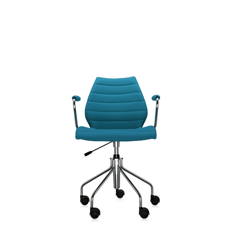 Fauteuil Maui, Bleu sarcelle, 100% PL Trevira