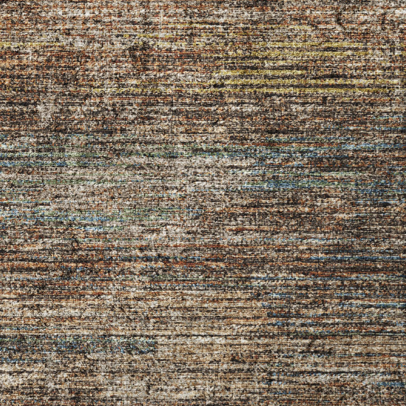 Premium Machine Washable Dream Shag Horizontal Bars Rug, Canyon, 10' x 14'
