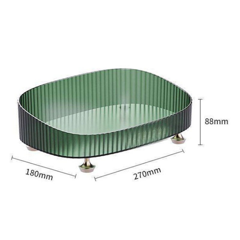 Plateau pour commode à maquillage 27 cm, Vert