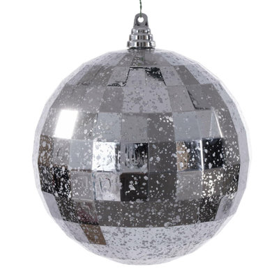 8" Mirror Mercury Ornament.
