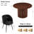 Round Table With Set Of Four Barrel Chairs-1246870923