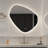 Wall Mounted Back Light Bathroom Frameless Drop Shape LED Mirror With Anti- Fog And Memory Function