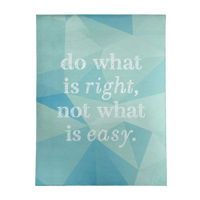 Quotes Chenille Indoor Rug