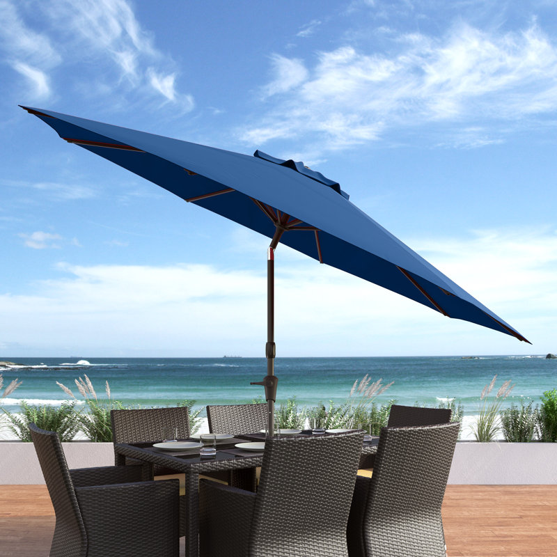 Parasol de marché 9,8 pi Bryn, Bleu de cobalt