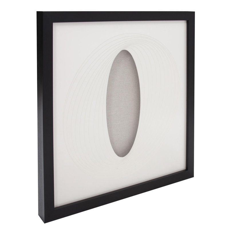 Dimensional Paper Oval Shadowbox Art