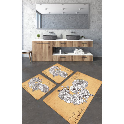 Bonnett 3 Piece Bath Mat Set
