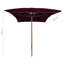 Aydin 200 cm W X 300 cm D Rectangular Market Parasol with Pulley Lift-157002718