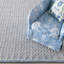Global Recycled Standard Pearly Hand-Woven Loop Pile Recycled Rug Denim Blue-815398844