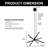 4-Lights Dimmable Sputnik Chandeliers Adjustable Height
