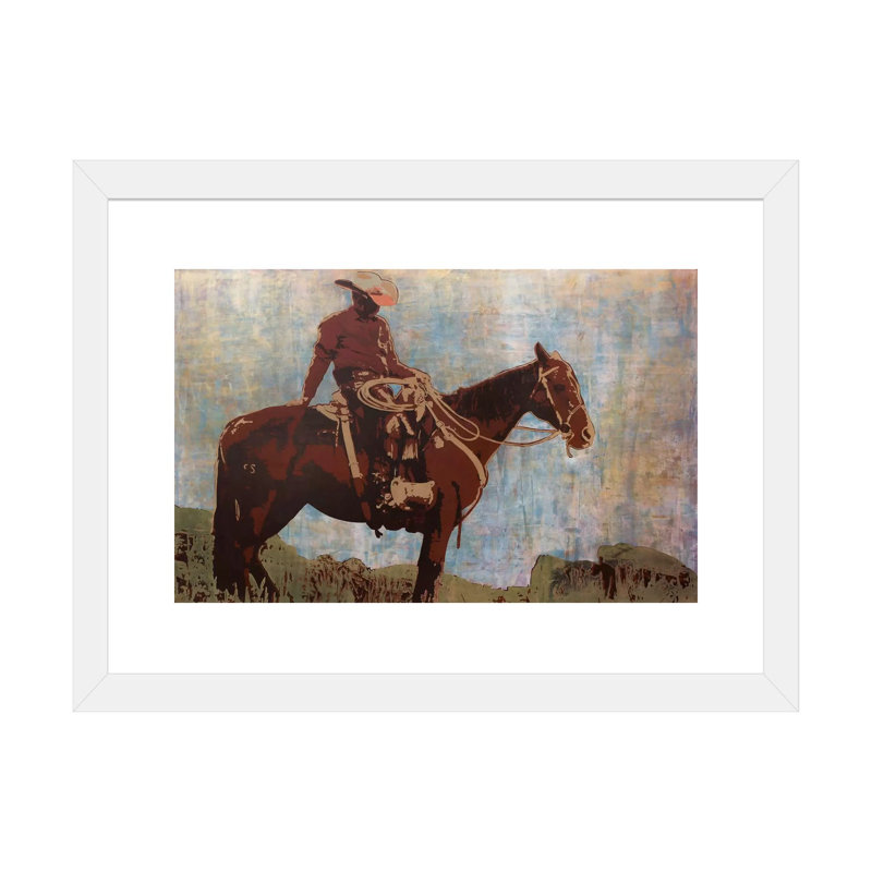 «Western Moment» par Maura Allen, impression sur toile tendue, H 24 po x l 32 po x P 1 po, Papier encadré blanc