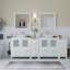  Ensemble de meuble-lavabo double 84 "avec miroir Modern-27042767
