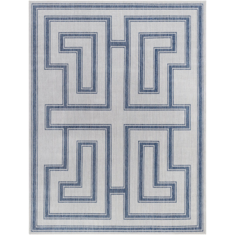 Geometric Indoor / Outdoor Rug, Rectangle 7'10" x 10'