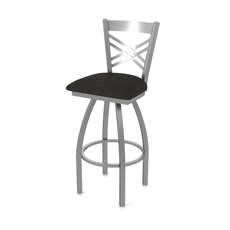 Tabouret pivotant 820 Catalina, Tabouret de bar (siège d'une hauteur de 30 po), Vinyle - espresso Canter, Acier Inoxydable