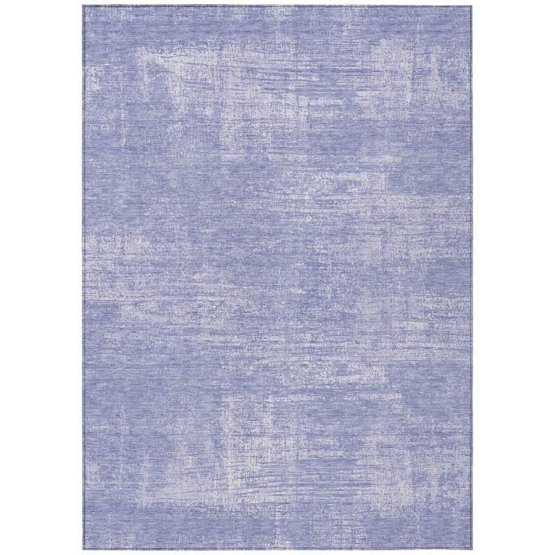 3' X 5' Lavender Purple And Lilac Abstract Washable Indoor Outdoor Area Rug
