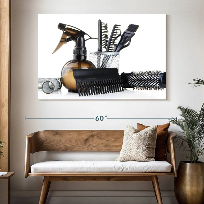 Salon Styling Tools, 34" H x 51" W