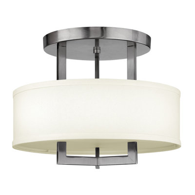 Plafonnier semi-encastré cylindrique à 3 lumières Hampton