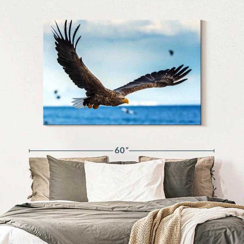 Eagle In Flight, 34" H x 51" W