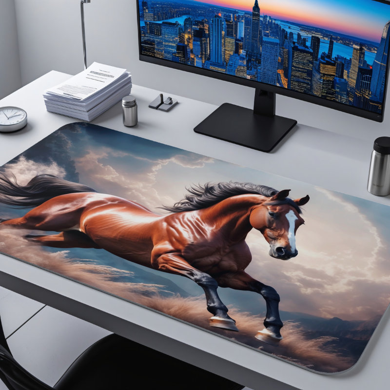 Polyester Desk Pad, 14.4x12.1