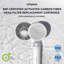 Ionpolis NSF-Certified Activated Carbon Fibre Head Filter Replacement Cartridge for Handheld Shower 3 PCS/Pack Removes Chlorine, Impurities and Fine Particles