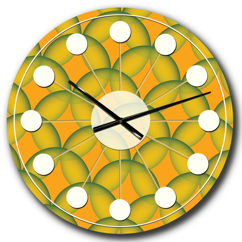 Horloge murale rétro Mid-Century, Grand