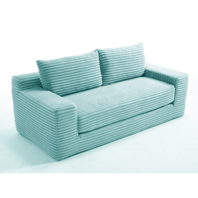 Canapé-lit 70,8 po, Bleu