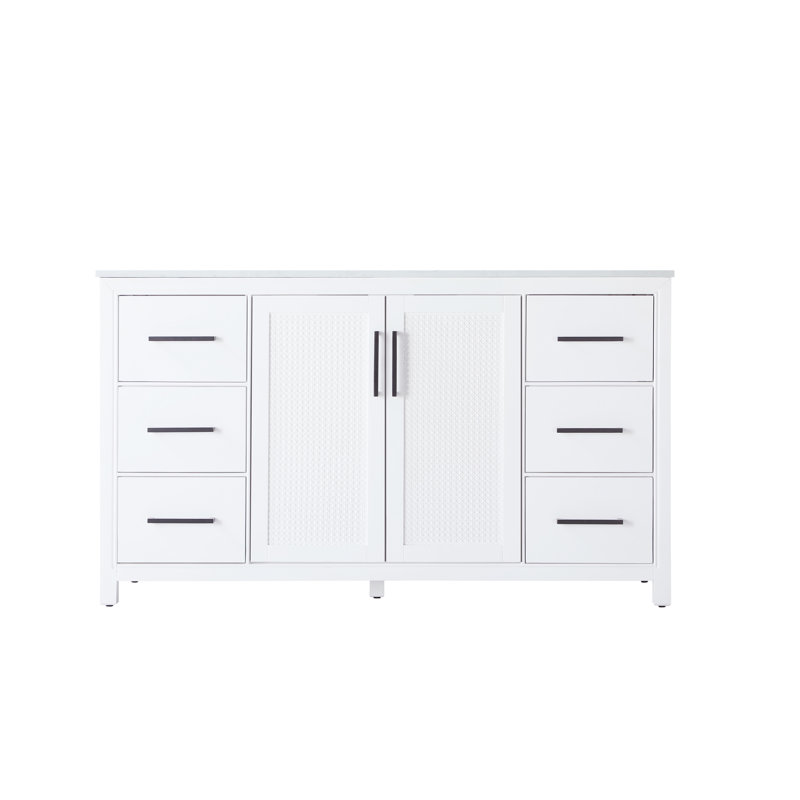 Meuble-lavabo simple 60 po, Blanc