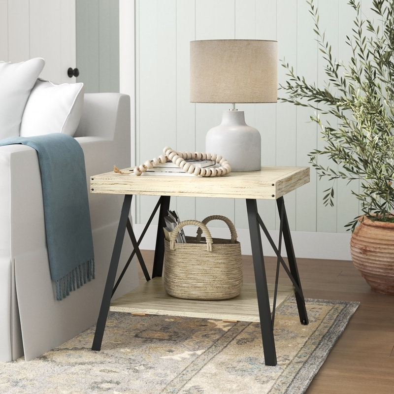 Laguna Solid Wood Top End Table, Natural