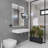 Nantucket Sinks Newport 36'' White Fireclay Rectangular Wall Mount Bathroom Sink with Overflow