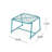 KINCAID Outdoor Mesh Top Side Table, Durable and Weather-Resistant for Modern Backyard Comfort-660054347-660054345