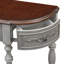 Console incurvée moderne et contemporaine de 132 cm (52 ​​po) avec 4 tiroirs et 1 tablette, idéale pour une entrée, un corridor ou un salon.-1311564487