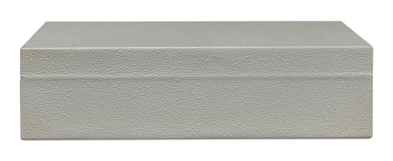 Gatsburg Handmade Decorative Box, Light Gray