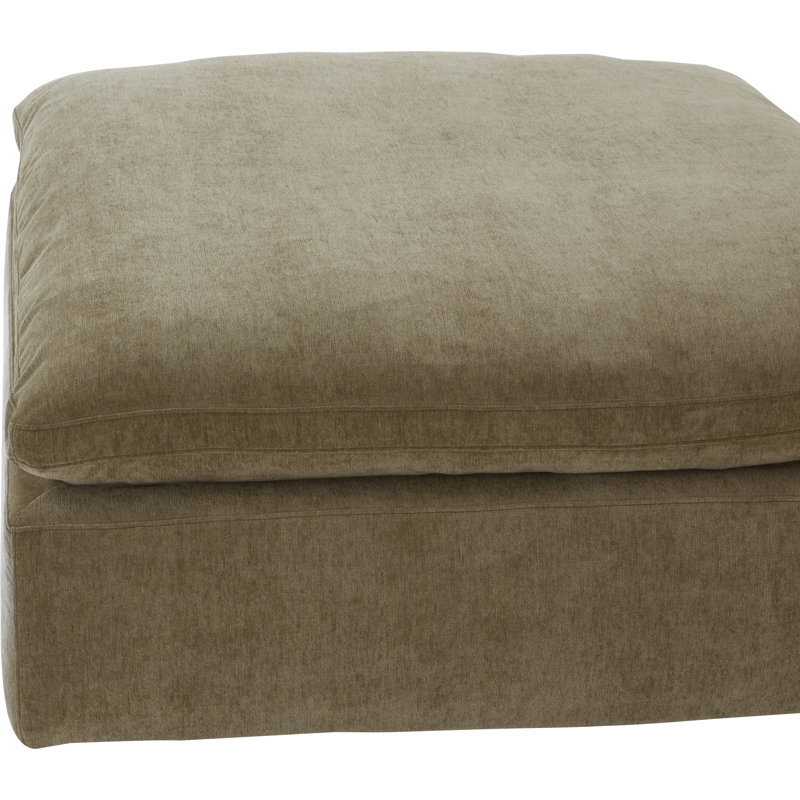 Clay Ottoman Fabric Livesmart Light Grey, Desert Sage Performance