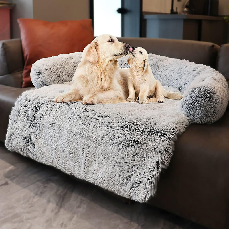 Calming Dogs/Cats Bed Mats, Washable Removable ..., Grey, 5" H x 16" W x 11" D