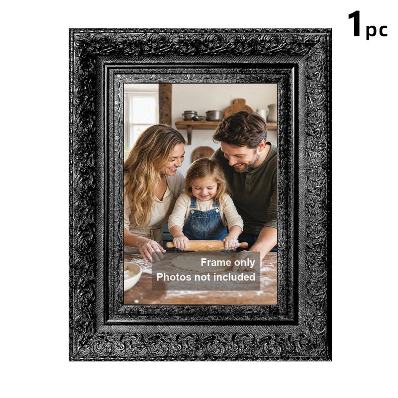 Cadre photo noir confortable 1PC 11 "x 14" avec forme rectangulaire classique, Noir, 1, 11" W x 14" H
