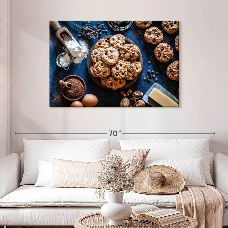 Biscuits aux pépites de chocolat Yarlin, H 30 po x l 45 po