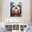 «Winter Feathers Penguin Family» - Art mural pingouin-234448985-234448984
