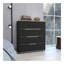 Commode 4 tiroirs Lynbrook - Wengé noir