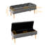 Velvet Upholstered Storage Bench