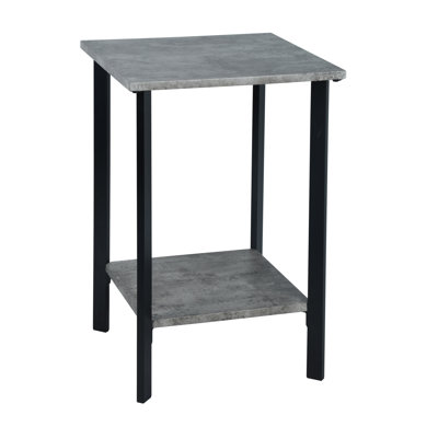 Table d'appoint en ciment gris