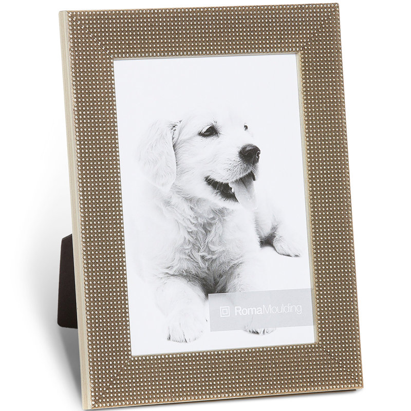 Cadre photo La Contessa, 4" x 6", Feuille d'argent