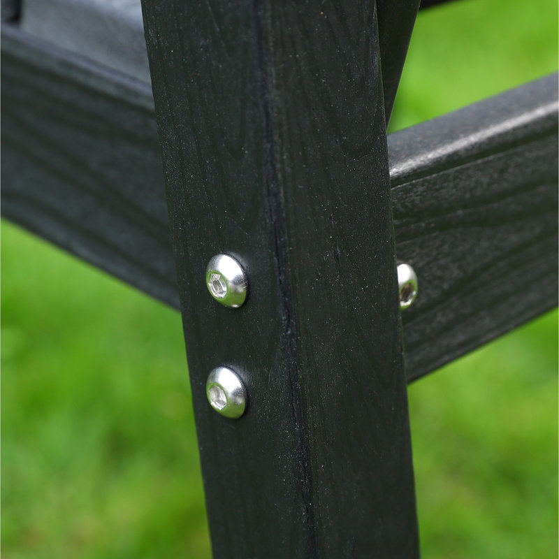 Six chaises pour l'extérieur, design américain, imperméable, avec tous les outils, meubles de salon à faible entretien, style, trou de parasol, assemblage rapide