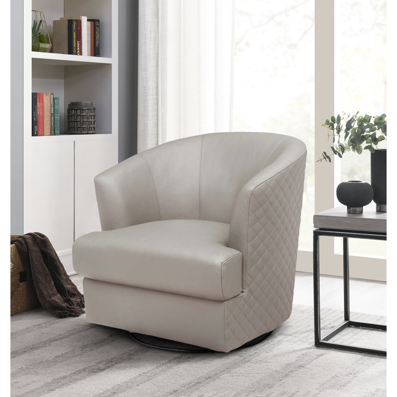 Myeshia 31 po de largeur, Cuir véritable gris