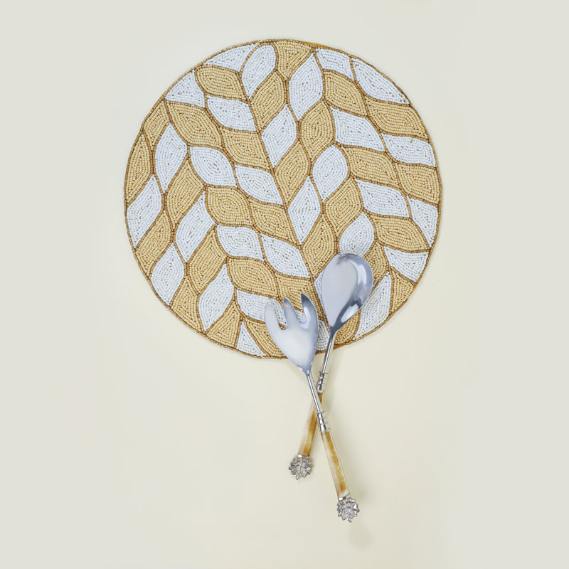 Glass Geometric Round Placemat