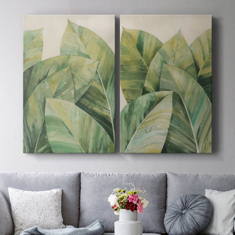 Toile tendue Tropic Profondeur I-Premium Gallery - Prêt à accrocher, H 48 po x l 32 po