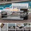 Foyer de table convertible en aluminium Paramount Dray, rectangulaire, noir et gris