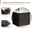 Meuble-lavabo de salle de bain 24 po avec lavabo en céramique - meuble-lavabo mural noir-131993312